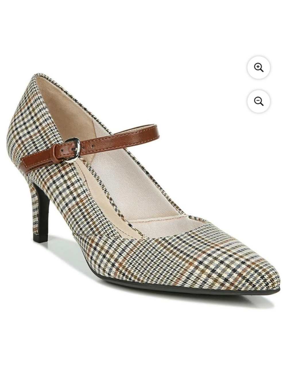 Life Stride Plaid Sandrine Mary Jane Pumps - Women's Dress Shoes
